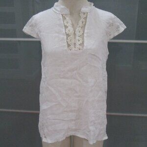 Blanco De Ibiza by Isabel Tavares Linen & Lace Tunic